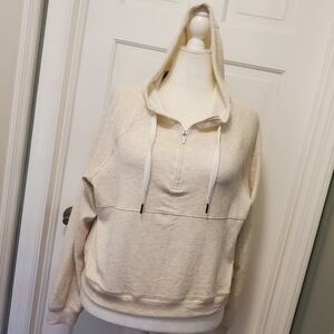 Jockey Textured Knit Hoodie Size Large, Athlesiure, Casual, Relaxed Fit